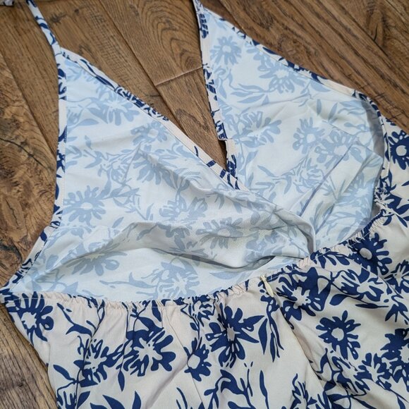 New with Tag CUPSHE Floral Print Twisted Halter Dress, XL - Picture 5 of 6